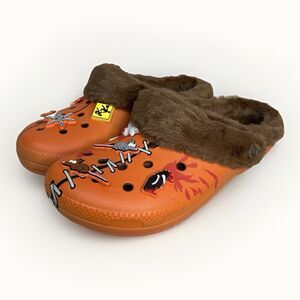 Crocs Adult South Park Kenny Classic Clog Mens 9 Women 11 Fur Lined Orange/Brown